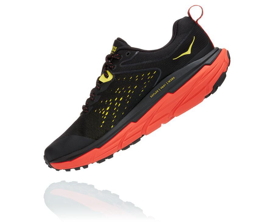 Zapatillas Trail Hoka One One Hombre - Challenger Atr 6 Gore-Tex - Negras/Rojas - GNE016829